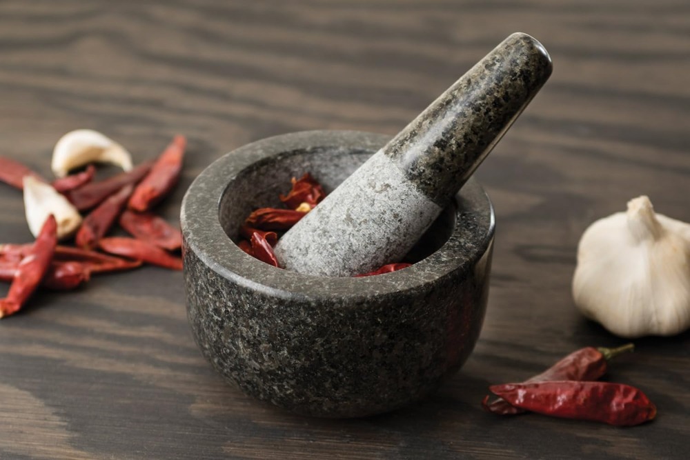 Granite Mortar and Pestle, 4.7 - Mortar Pestle Granite recensione e prezzo
