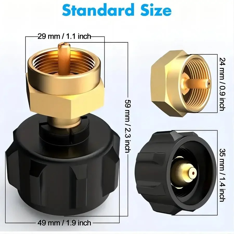 Brass Refill Adapter for 1LB B - Home Cooking Gas recensione e prezzo