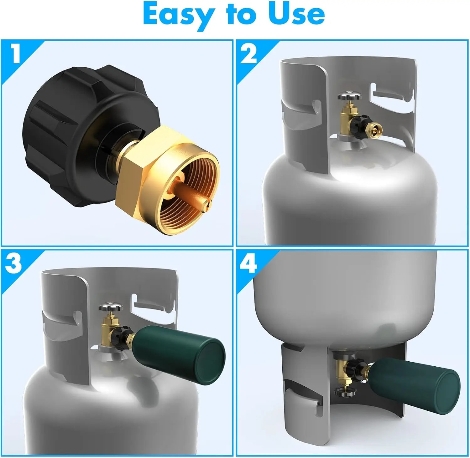 Brass Refill Adapter for 1LB B - Home Cooking Gas recensione e prezzo
