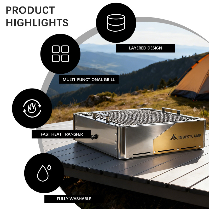 INBESTCAMP Suitable BBQ Layere - Home Cooking Experience recensione e prezzo