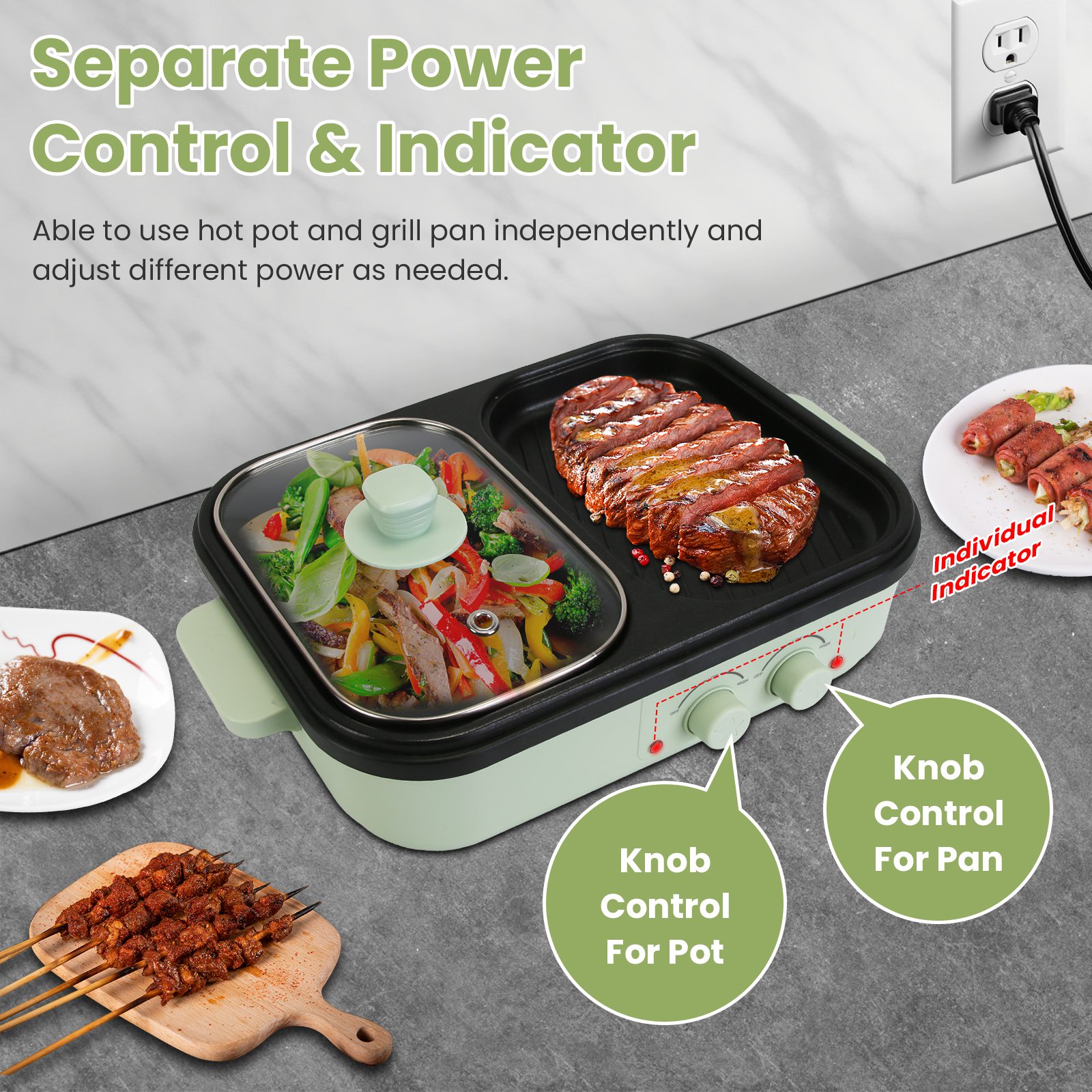 2-in-1 Hot Pot and Grill Combo - Hot Pot Portable Dual recensione e prezzo
