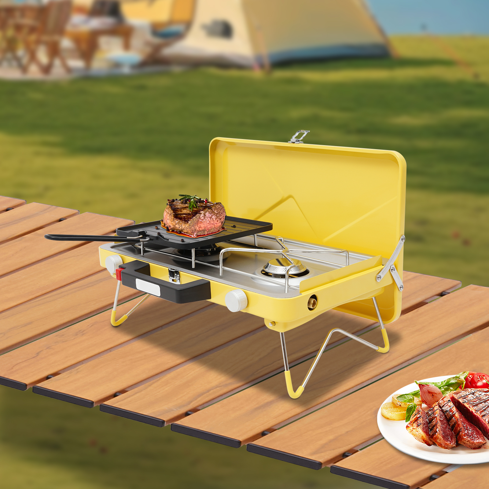 Portable Outdoor Gas Stove,Cam - Home Cooking Gas recensione e prezzo