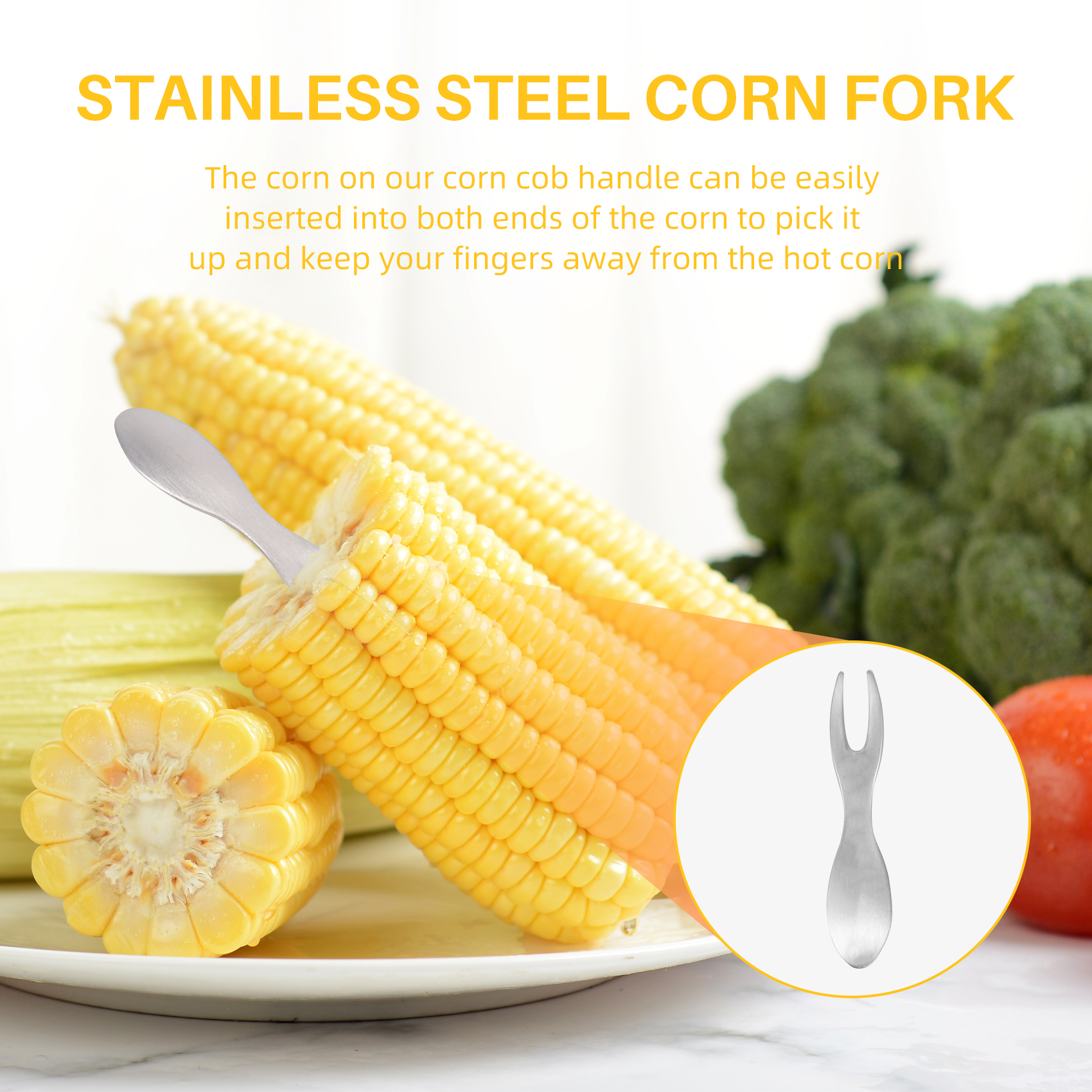 Corn Holders Set Of 21 Stainle - Home Cooking On recensione e prezzo
