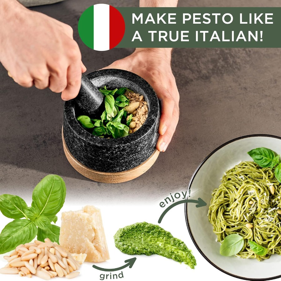 WALDWERK Mortar and Pestle Set - Mortar Pestle Granite recensione e prezzo