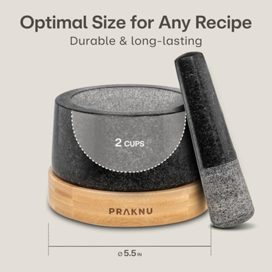 Large 2 Cup Mortar and Pestle  - Mortar Pestle Granite recensione e prezzo