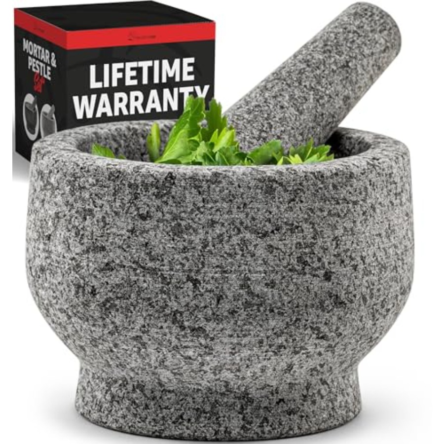 PriorityChef Large Mortar and  - Mortar Pestle Granite recensione e prezzo