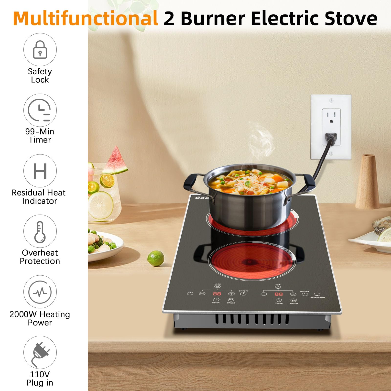 Cooksir 12 Inch 2 Burner Porta - Hot Pot Portable Dual recensione e prezzo