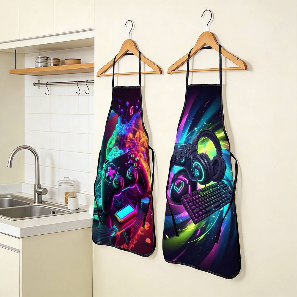 1PC Neon Video Game Apron with - Home Cooking Video recensione e prezzo