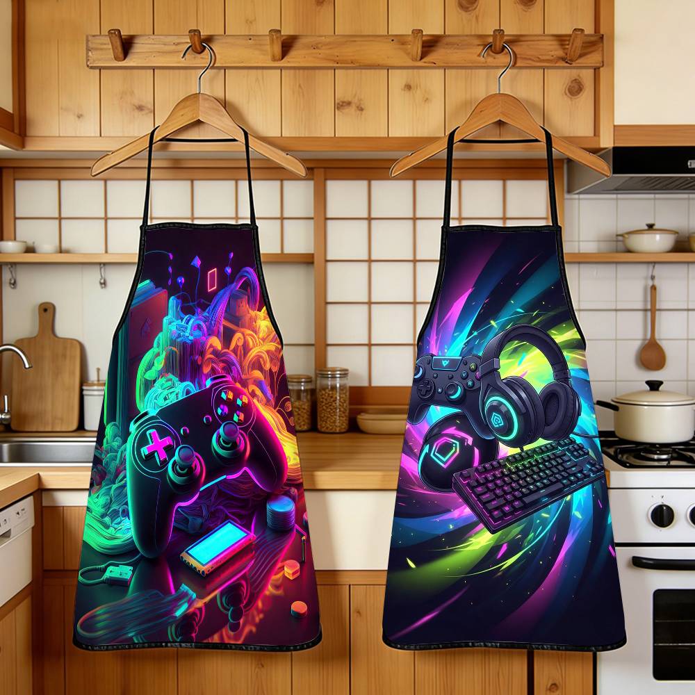 1PC Neon Video Game Apron with - Home Cooking Video recensione e prezzo